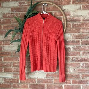 Evelyn Cashmere apple red Sweater. 100% cashmere.